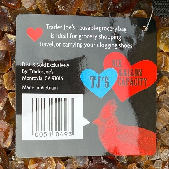 NWT New Trader Joe’s North Carolina NC Tote Bag Reusable Shopper Tarheels BBQ - Picture 10 of 10